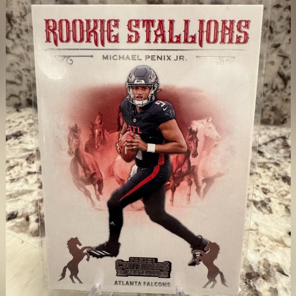 2024 Michael Penix Rookie Stallions Panini Contenders Rookie card - Picture 1 of 2